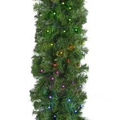 9' X 14" Deluxe Oregon Fir Garland, Lit With Twinkly Pro RGBW -Christmas Decor Sale g 914 dofl twkprgbw c