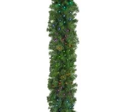 9' X 14" Deluxe Oregon Fir Garland, Lit With Twinkly Pro RGBW -Christmas Decor Sale g 914 dofl twkprgbw d