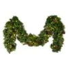 9' X 14" Mixed Pine Garland, Lit Warm White LED -Christmas Decor Sale g 914 mpl