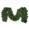 9' X 18" Deluxe Oregon Fir Garland, Lit Warm White -Christmas Decor Sale g 918 dofl ww b 1