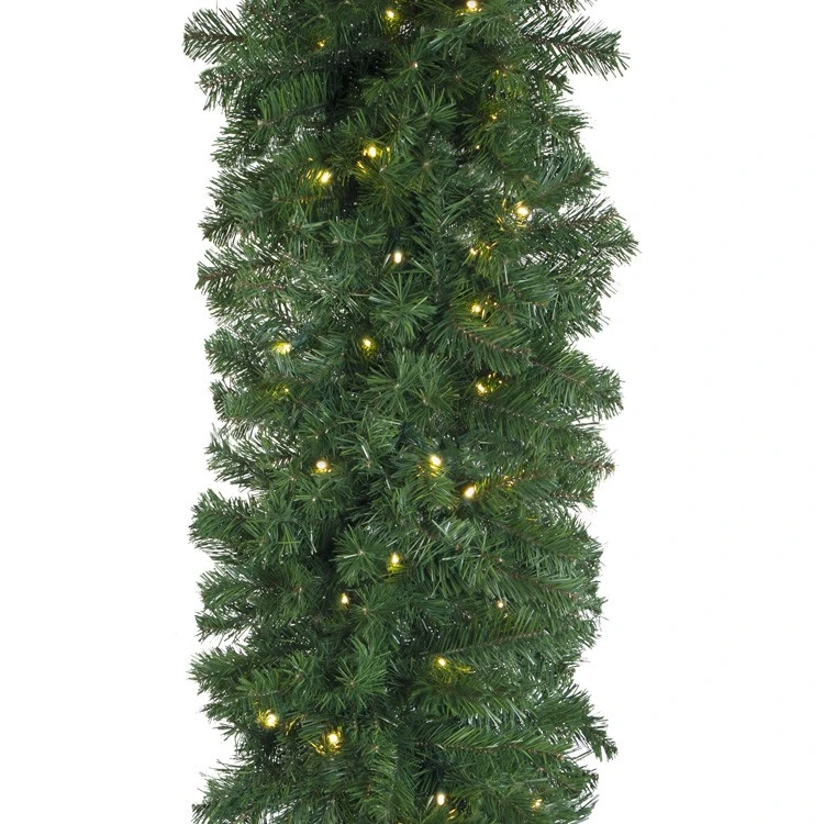 9' X 18" Deluxe Oregon Fir Garland, Lit Warm White 5 9' X 18" Deluxe Oregon Fir Garland, Lit Warm White - Image 3