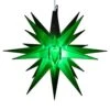 Christmas Designers 14" Moravian Star, Green -Christmas Decor Sale green moravian star tree topper