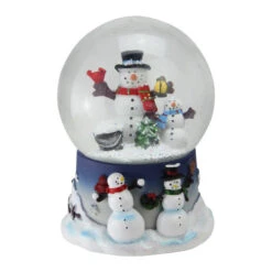 Northlight Snowman Family Musical Christmas Snow Globe - 7"