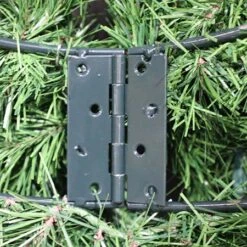 48" Deluxe Oregon Fir Wreath - Lit With Red LEDs - No Bow 9 48" Deluxe Oregon Fir Wreath - Lit With Red LEDs - No Bow -Christmas Decor Sale hinged 2