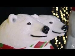 5.5' Polar Bear Bench -Christmas Decor Sale hqdefault 20