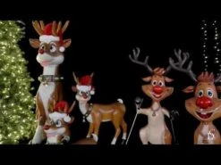 5' Skiing Reindeer -Christmas Decor Sale hqdefault 31