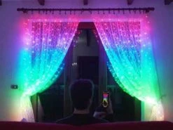 Twinkly RGBW - Curtain Lights - 210L, 4" Sp, Wifi - Transparent Wire -Christmas Decor Sale hqdefault 6 29