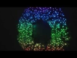 72" Deluxe Oregon Fir Wreath, Lit With Twinkly Pro RGBW -Christmas Decor Sale hqdefault 7 52