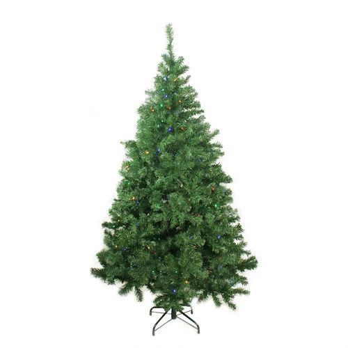 Northlight 6' Pre-Lit Medium Mixed Classic Pine Artificial Christmas Tree, Multi Color LED Lights 3 Northlight 6' Pre-Lit Medium Mixed Classic Pine Artificial Christmas Tree, Multi Color LED Lights