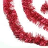 Northlight Shiny 6-Ply Commercial Christmas Foil Tinsel Garland - 50' X 4" - Red - Unlit