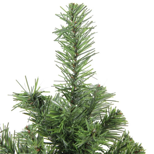 Northlight Mini Canadian Pine Medium Artificial Christmas Tree With Faux Wood Base - 18" - Unlit 4 Northlight Mini Canadian Pine Medium Artificial Christmas Tree With Faux Wood Base - 18" - Unlit - Image 2