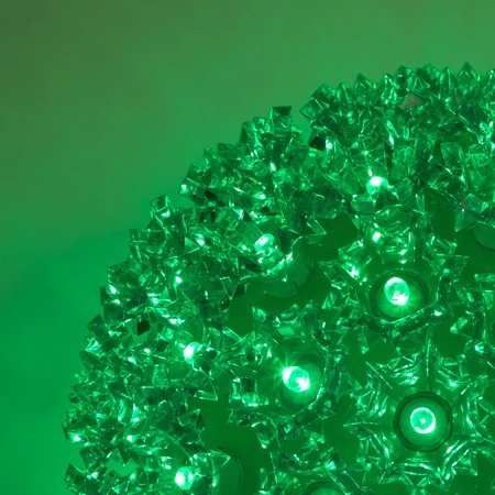 Pro Christmas™ 7.5" Sphere - 100L - Green 4 Pro Christmas™ 7.5" Sphere - 100L - Green - Image 2