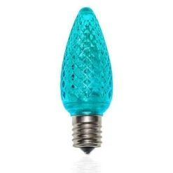 C9 SMD LED Retrofit Bulb - Teal - Minleon - Bag Of 25