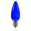 C9 SMD LED Retrofit Bulbs - Frosted Smooth - Blue - Pro Christmas™ - Bag Of 25 -Christmas Decor Sale l c9f b 3