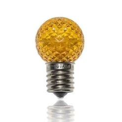 G40 LED Retrofit Bulbs - Yellow - Minleon - Bag Of 25