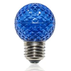 G50 LED Retrofit Bulb - Blue - E26 Base - Minleon - Bag Of 10