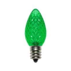 C7 SMD LED Retrofit Bulb - Green - Pro Christmas™ - Bag Of 25