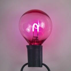 G50 LED Flexible Filament Bulb - Pink - Pro Christmas™ - Bag Of 25 -Christmas Decor Sale l pc g50ff pk lit 1