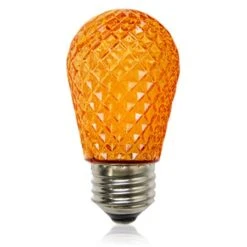 Pro Christmas - S14 LED Medium Base Retrofit Bulb - Amber - Bag Of 6