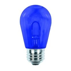 S14 LED U Shape Flexible Filament Bulb - Pro Christmas™ - Blue – E26 Base - Box Of 6
