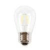 S14 LED Filament Transparent Glass Retrofit Bulb - E26 Base - Cool White - Pro Christmas„¢ - Box Of 25 -Christmas Decor Sale l pc s14fg cw