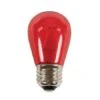 S14 LED Filament Transparent Glass Retrofit Bulb - E26 Base - Red - Pro Christmas„¢ - Box Of 25 2 S14 LED Filament Transparent Glass Retrofit Bulb - E26 Base - Red - Pro Christmas„¢ - Box Of 25 -Christmas Decor Sale l pc s14fg r