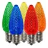 C9 SMD LED Retrofit Bulb - Multi - Minleon - Bag Of 25 -Christmas Decor Sale led bulbs multi