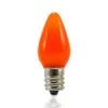 C7 SMD LED Retrofit Bulbs - Frosted Smooth - Amber/Orange - Pro Christmas™ - Bag Of 25