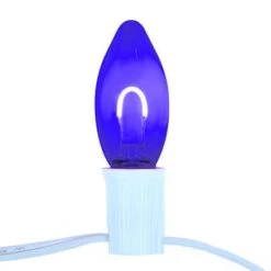 C9 Flexible Filament LED Bulb - Blue - Pro Christmas™ - Bag Of 25 5 C9 Flexible Filament LED Bulb - Blue - Pro Christmas™ - Bag Of 25 -Christmas Decor Sale led christmas light bulb lit blue