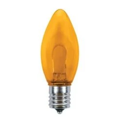 C9 Flexible Filament LED Bulb - Amber/Orange - Pro Christmas™ - Bag Of 25