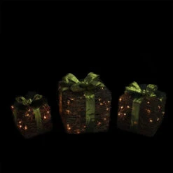 Northlight Lighted Glitter Rattan Gift Boxes Christmas Decoration - 12" - Clear Lights - Set Of 3 7 Northlight Lighted Glitter Rattan Gift Boxes Christmas Decoration - 12" - Clear Lights - Set Of 3 -Christmas Decor Sale lgdwtchk5l9lygwslwxrnmps29toisin 08620.1588414978