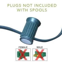 LITE-NETICS C9 Cord Green Wire - 18" Spacing - SPT-1 - 500' 15 LITE-NETICS C9 Cord Green Wire - 18" Spacing - SPT-1 - 500' -Christmas Decor Sale ll g ln 5