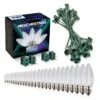 Light Line Kit - SPT-1 C9 25' Green Cord, 12" Spacing, 25 Pure White Bulbs, With 2 Male And Female Slide On Plugs -Christmas Decor Sale llk 9251 g 12 pw 1