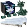 Light Line Kit - SPT-1 C9 50' Green Cord, 12" Spacing, 50 Cool White Bulbs, With 3 Male And Female Slide On Plugs 1 Light Line Kit - SPT-1 C9 50' Green Cord, 12" Spacing, 50 Cool White Bulbs, With 3 Male And Female Slide On Plugs -Christmas Decor Sale llk 951 g 12 cw 2