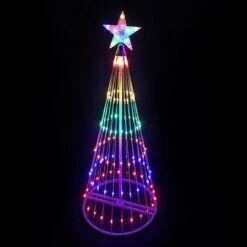 Christmas Designers 6' LED Light Show Tree - Multi-Color