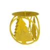 Northlight 72 Yellow Christmas Tree Pillar Candle Holders 4.25"