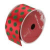 Northlight Shimmering Red And Green Polka Dot Christmas Wired Craft Ribbon 2.5" X 10 Yards -Christmas Decor Sale luydglevghttk0hatsgtwj1wpdxuibol 59696.1665174044