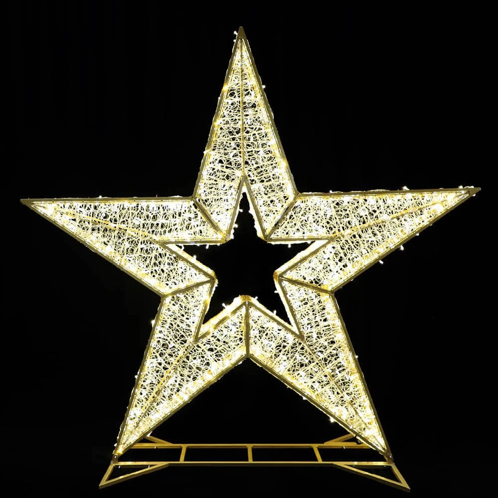7' 3D LED Star Icon - Warm White 5 7' 3D LED Star Icon - Warm White - Image 3