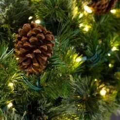 9' X 18" Mixed Pine Garland, Lit Warm White -Christmas Decor Sale mpl zoom 2