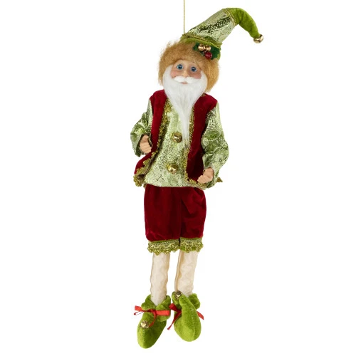 Northlight Poseable Whimsical Elf Christmas Figurine - 18" 4 Northlight Poseable Whimsical Elf Christmas Figurine - 18" - Image 2
