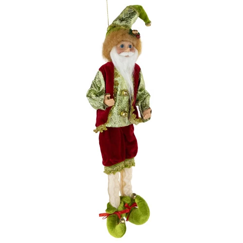 Northlight Poseable Whimsical Elf Christmas Figurine - 18" 6 Northlight Poseable Whimsical Elf Christmas Figurine - 18" - Image 4
