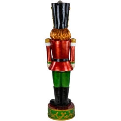 Northlight Commercial Christmas Nutcracker Soldier With Decorative Base - 5.25' - Red And Green -Christmas Decor Sale northlight f95185 03 49087.1701883389