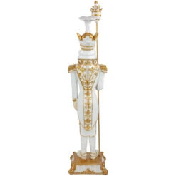 Northlight Christmas Nutcracker Soldier With Scepter - 25.75" - White And Gold -Christmas Decor Sale northlight f95186 03 15410.1713719295