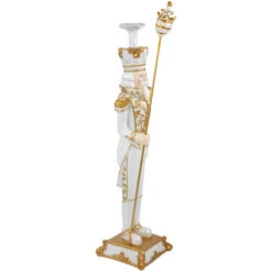 Northlight Christmas Nutcracker Soldier With Scepter - 25.75" - White And Gold -Christmas Decor Sale northlight f95186 04 14519.1713719295