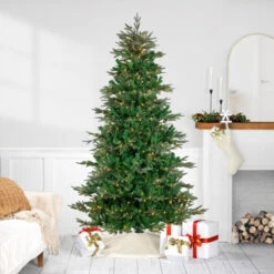 Northlight Real Touch™? Pre-Lit Full Hudson Fir Artificial Christmas Tree - 6.5' - Warm White LED -Christmas Decor Sale northlight hb92570 stylized dec5 2023 00768.1701883386