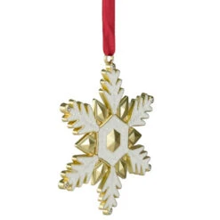 Northlight 3.5" White Brass-Plated Snowflake Christmas Ornament With European Crystals -Christmas Decor Sale northlight hd92861 2 69456.1688047975