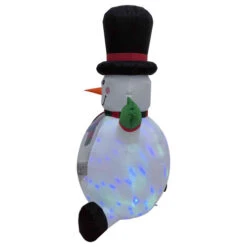 Northlight Lighted Inflatable Snowman With Top Hat Outdoor Christmas Decoration - 4' 11 Northlight Lighted Inflatable Snowman With Top Hat Outdoor Christmas Decoration - 4' -Christmas Decor Sale northlight rp96506 02 64846.1726279107