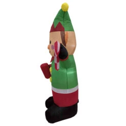 Northlight Lighted Inflatable Elf Outdoor Christmas Decoration - 4.25' -Christmas Decor Sale northlight rp96508 03 70491.1723684238