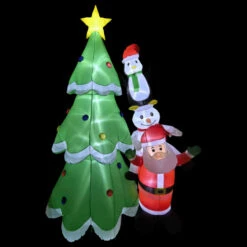 Northlight LED Lighted Inflatable Christmas Tree With Santa And Friends Outdoor Decoration - 8.25' 10 Northlight LED Lighted Inflatable Christmas Tree With Santa And Friends Outdoor Decoration - 8.25' -Christmas Decor Sale northlight rp96514 on20black208ft 62829.1726279108