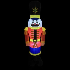 Northlight Lighted Inflatable Nutcracker Soldier Outdoor Christmas Decoration - 6.25' -Christmas Decor Sale northlight rp96516 on20black 25575.1726279109
